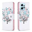 For Xiaomi Redmi Note 12 4G Global Colored Drawing Pattern Leather Phone Case(Tree) - 1