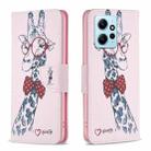 For Xiaomi Redmi Note 12 4G Global Colored Drawing Pattern Leather Phone Case(Deer) - 1