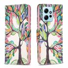 For Xiaomi Redmi Note 12 4G Global Colored Drawing Pattern Leather Phone Case(Tree Life) - 1