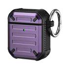 For AirPods 2 / 1 Wireless Earphones Protective Case(Purple) - 1