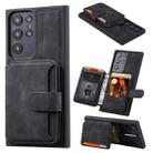 For Samsung Galaxy S23 Ultra 5G Skin Feel Dream Anti-theft Brush Shockproof Portable Skin Card Bag Phone Case(Black) - 1