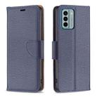 For Nokia G22 Litchi Texture Pure Color Leather Phone Case(Blue) - 1