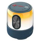 HOPESTAR SC-01 Waterproof LED Light Wireless Bluetooth Speaker(Blue) - 1