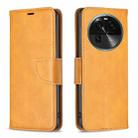 For OPPO Find X6 5G Lambskin Texture Leather Phone Case(Yellow) - 1