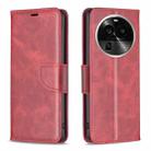 For OPPO Find X6 Pro 5G Lambskin Texture Leather Phone Case(Red) - 1