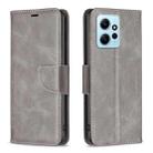 For Xiaomi Redmi Note 12 4G Global Lambskin Texture Leather Phone Case(Grey) - 1