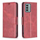 For Nokia G22 Lambskin Texture Leather Phone Case(Red) - 1