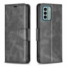 For Nokia G22 Lambskin Texture Leather Phone Case(Black) - 1