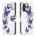 For Samsung Galaxy A24 4G Colored Drawing Leather Phone Case(Butterflies) - 1