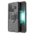 For Realme GT Neo 5 / GT3 Magnetic Ring Holder PC + TPU Phone Case(Black) - 1