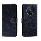 For Huawei Enjoy 50 Pro Lace Flower Embossing Flip Leather Phone Case(Dark Blue) - 1