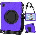 For Huawei MediaPad T5 Spider King Silicone Protective Tablet Case(Purple) - 1