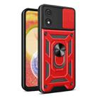 For Motorola Moto E13 4G Sliding Camera Cover Design TPU+PC Phone Case(Red) - 1