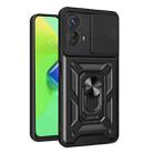 For Motorola Moto G53 5G Sliding Camera Cover Design TPU+PC Phone Case(Black) - 1