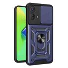 For Motorola Moto G53 5G Sliding Camera Cover Design TPU+PC Phone Case(Blue) - 1