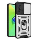 For Motorola Moto G53 5G Sliding Camera Cover Design TPU+PC Phone Case(Silver) - 1