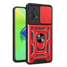 For Motorola Moto G73 5G Sliding Camera Cover Design TPU+PC Phone Case(Red) - 1