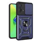 For Motorola Moto G73 5G Sliding Camera Cover Design TPU+PC Phone Case(Blue) - 1