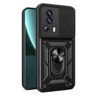 For Xiaomi Civi 2 5G / 13 Lite Sliding Camera Cover Design TPU+PC Phone Case(Black) - 1