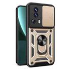 For Xiaomi Civi 2 5G / 13 Lite Sliding Camera Cover Design TPU+PC Phone Case(Gold) - 1