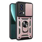 For Xiaomi Civi 2 5G / 13 Lite Sliding Camera Cover Design TPU+PC Phone Case(Rose Gold) - 1