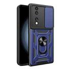 For Honor 70 5G Sliding Camera Cover Design TPU+PC Phone Case(Blue) - 1