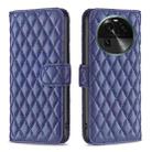 For OPPO Find X6 5G Diamond Lattice Wallet Leather Flip Phone Case(Blue) - 1