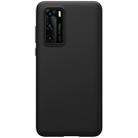 For Huawei P40 NILLKIN Feeling Series Shockproof Liquid Silicone Protective Case(Black) - 1