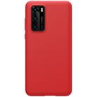 For Huawei P40 NILLKIN Feeling Series Shockproof Liquid Silicone Protective Case(Red) - 1