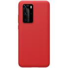 For Huawei P40 Pro NILLKIN Feeling Series Shockproof Liquid Silicone Protective Case(Red) - 1