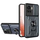 For Motorola Edge 30 Ultra 5G / Moto X30 Pro Sliding Camshield TPU+PC Phone Case with Card Slot(Grey) - 1