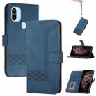 For Xiaomi Redmi A1+ Cubic Skin Feel Flip Leather Phone Case(Blue) - 1