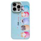 For iPhone 13 Pro Max Pattern PC Shockproof Protective Phone Case(Cat) - 1
