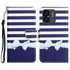 For Xiaomi Redmi 12C Colored Drawing Leather Phone Case(Bow Knot) - 1