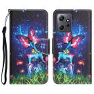 For Xiaomi Redmi Note 12 4G Global Colored Drawing Leather Phone Case(Bottle Butterfly) - 1