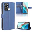 For Itel S18 S663L Diamond Texture Leather Phone Case(Blue) - 1