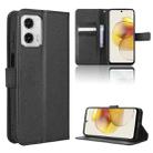 For Motorola Moto G53 5G Diamond Texture Leather Phone Case(Black) - 1