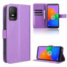 For TCL 403 Diamond Texture Leather Phone Case(Purple) - 1