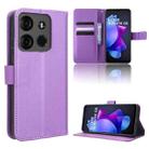 For Tecno Spark Go 2023 Diamond Texture Leather Phone Case(Purple) - 1