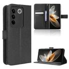 For vivo V27 / V27 Pro / S16 / S16 Pro Diamond Texture Leather Phone Case(Black) - 1