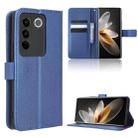 For vivo V27 / V27 Pro / S16 / S16 Pro Diamond Texture Leather Phone Case(Blue) - 1