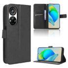 For ZTE Blade V40s Diamond Texture Leather Phone Case(Black) - 1