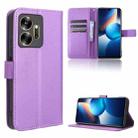 For Infinix Zero 20 X6821 Diamond Texture Leather Phone Case(Purple) - 1