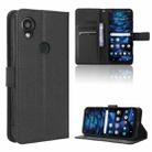 For Kyocera Digno SX3 KYG02 Diamond Texture Leather Phone Case(Black) - 1