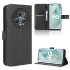 For Honor Magic5 Pro Diamond Texture Leather Phone Case(Black) - 1