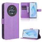 For Honor Magic5 Diamond Texture Leather Phone Case(Purple) - 1