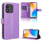 For Honor X5 Diamond Texture Leather Phone Case(Purple) - 1