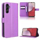 For Samsung Galaxy A24 4G Diamond Texture Leather Phone Case(Purple) - 1