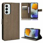 For Samsung Galaxy M13 4G / M23 5G Diamond Texture Leather Phone Case(Brown) - 1
