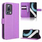 For Xiaomi 13 Lite / Civi 2 5G Diamond Texture Leather Phone Case(Purple) - 1